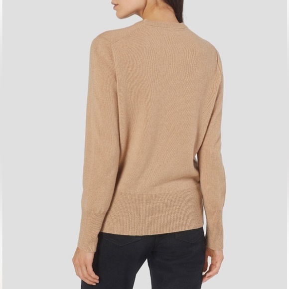 Equipment x Anthropologie Sanni Cashmere Crew Neck XXS Taupe Camel Super Soft - Picture 3 of 17